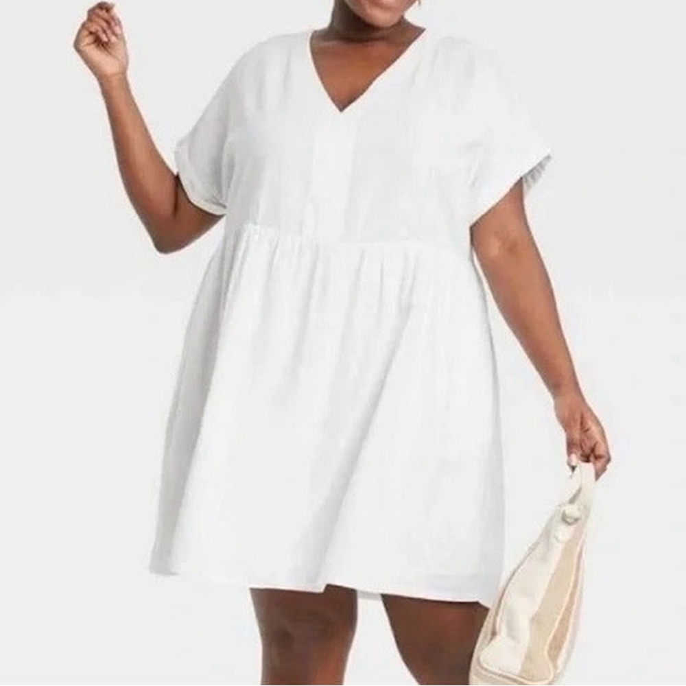 Universal Thread White Linen Dress